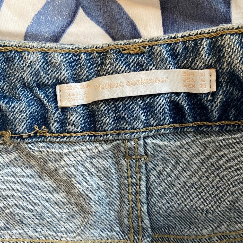 Zara pearl denim mini skirt - Picture 5 of 7